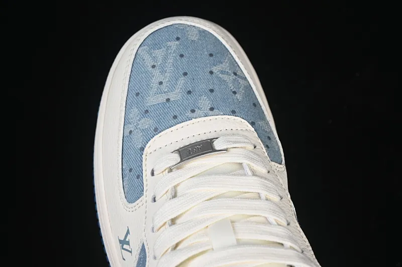 All categories Nk Air Force 1 Air Force series Nk Air Force 1 Low Air Force low-top Nike Air Force 1'07 Low joint white and blue canvas Air Force 1 low-top casual sneakers XD2588-606